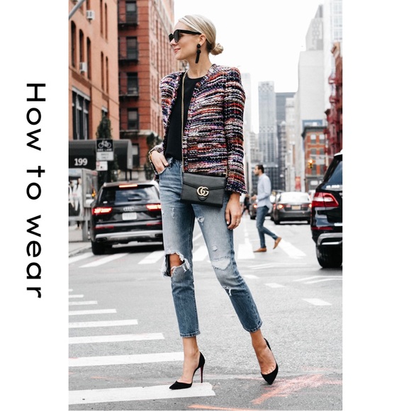 ✨HOST PICK✨ NWT KATE SPADE PINK TEXTURED TWEED JACKET, SIZE 4 - Picture 7 of 9